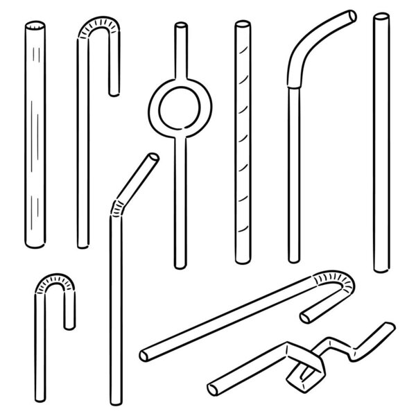 векторный набор соломы