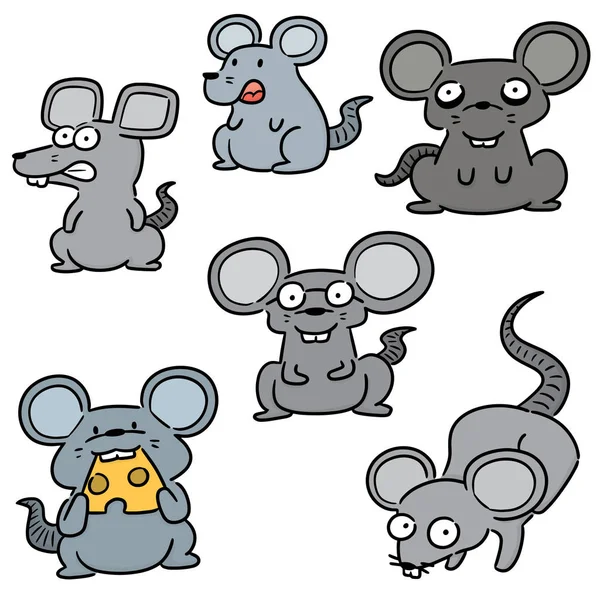 Jeu Vectoriel Souris — Image vectorielle