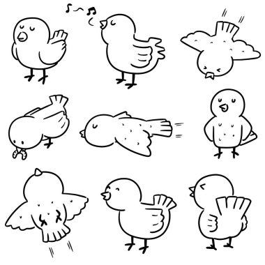 kuşun vektör kümesi