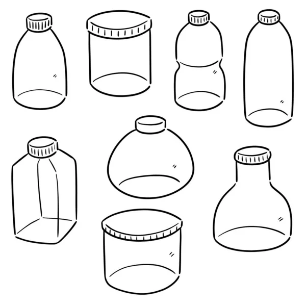 Векторний Набір Пляшки — стоковий вектор