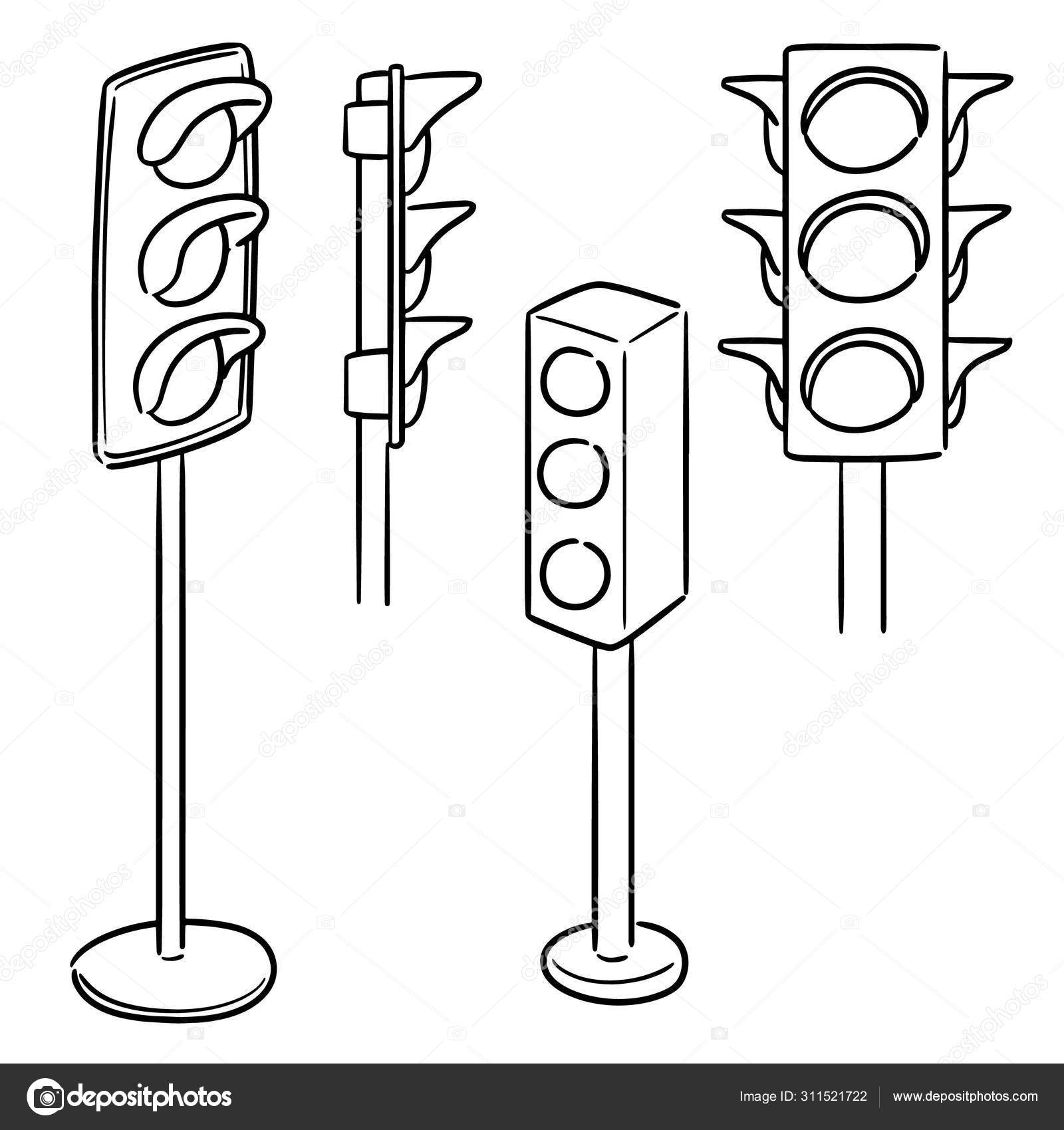 Stop Light Clip Art Black And White