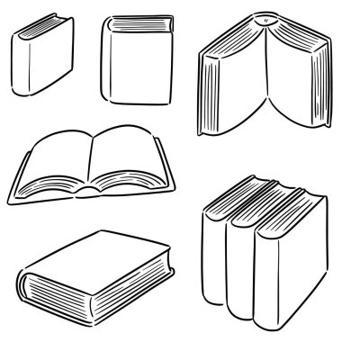kitap vektör kümesi