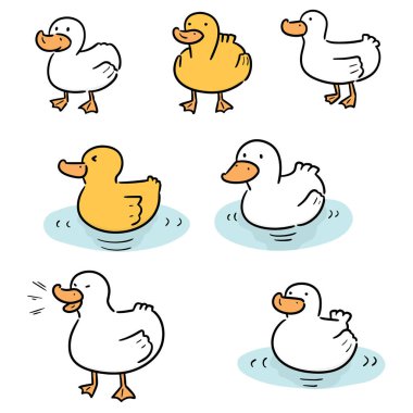 ördek vektör kümesi