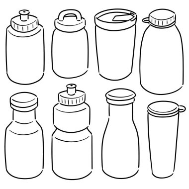 su şişesi vektör kümesi