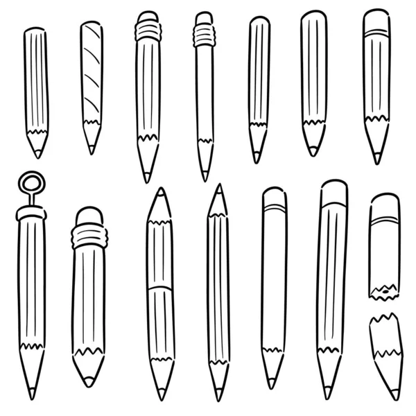 Vector Set Pencil — Stock Vector