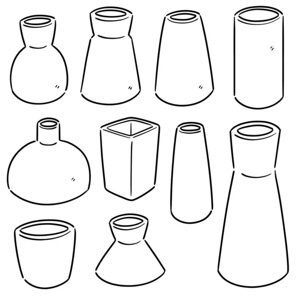 Ensemble Vectoriel Vase — Image vectorielle