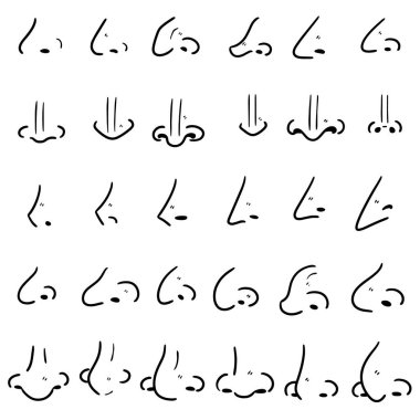 vektör burun kümesi