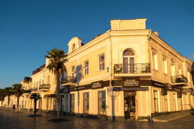 Yalta, Crimea - 20 Eylül 2018: Setin Yalta, sabahı