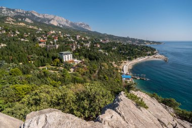 Simeiz köyüne üstten görünüm