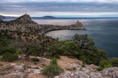 Cape Kapchik ve çarın Bay görünümünü