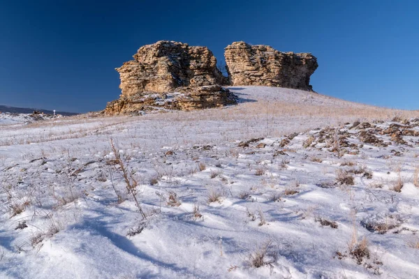 Rocas Las Estepas Baikal — Foto de Stock