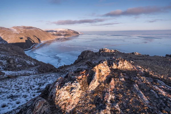 Utsikt Över Tazheran Kusten Sjön Baikal — Stockfoto