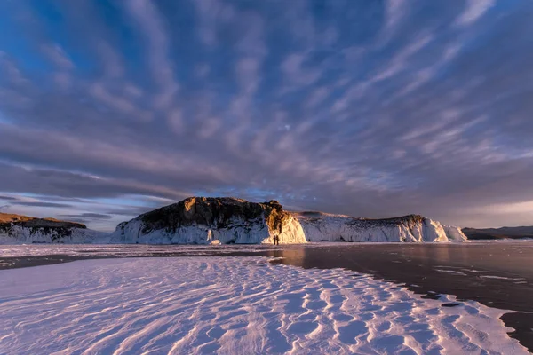 Oltrek Adası Üzerinde Gökyüzünde Güzel Bulutlar — Stok fotoğraf