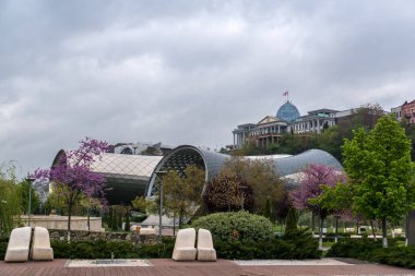Rike Park Tiflis ve Cumhurbaşkanlığı Sarayı merkezinde