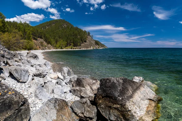 Teluk Indah Pantai Selatan Danau Baikal — Stok Foto