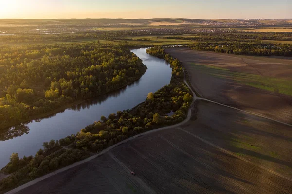 Tarım alanları ve Irkut nehri