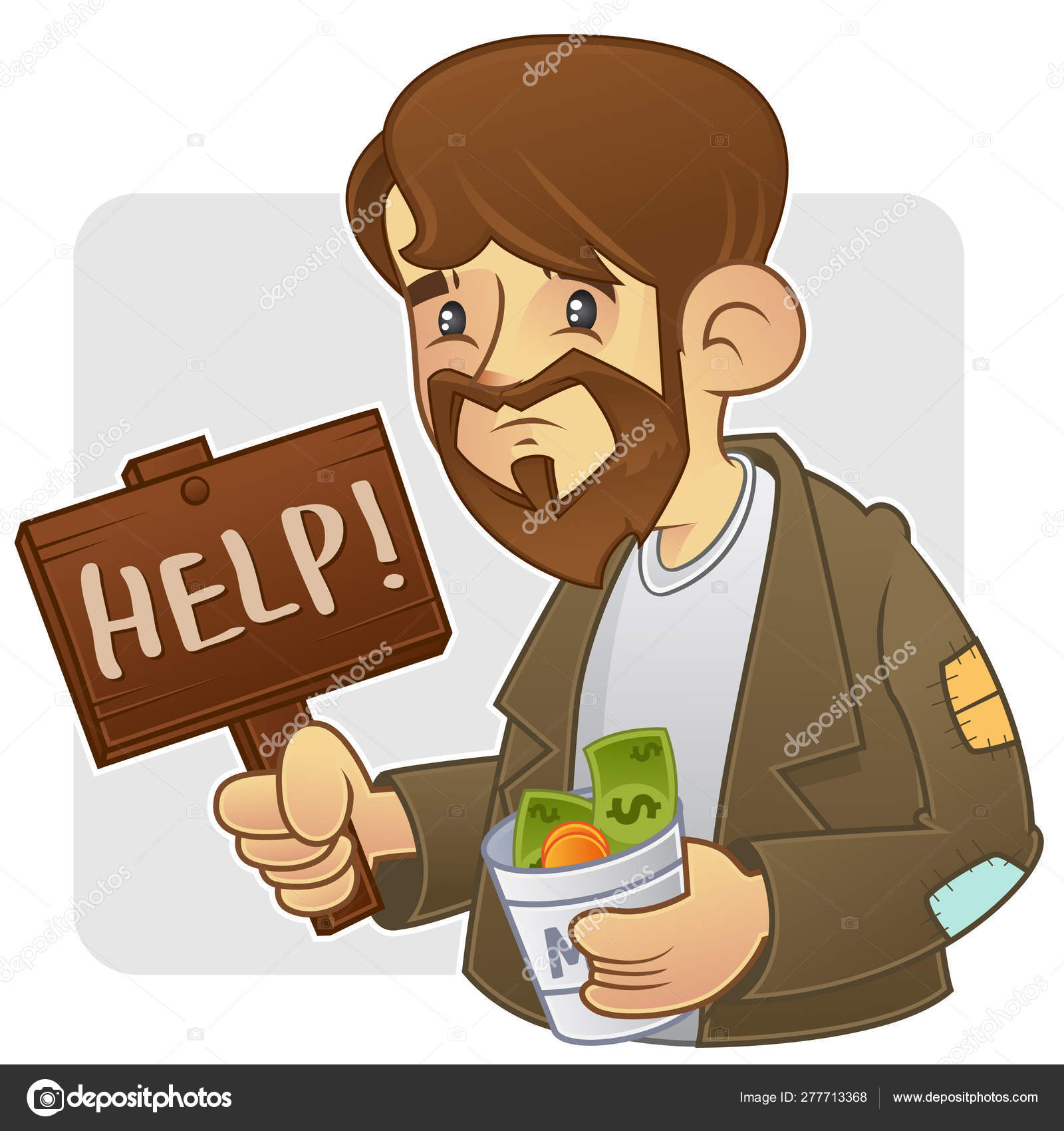 Beggar Cartoon Character Stock Vector Image by ©freudjon #277713368 Beggar Cartoon Character Stock Vector Image by ©freudjon #277713368