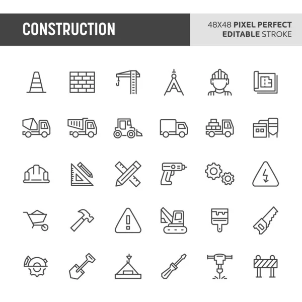 Conjunto de ícone de construção —  Vetores de Stock