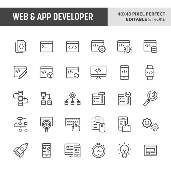 Web & App Geliştirici Simge Seti