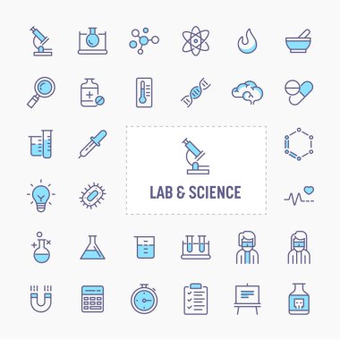 Lab & Sciences Minimal Simge Seti