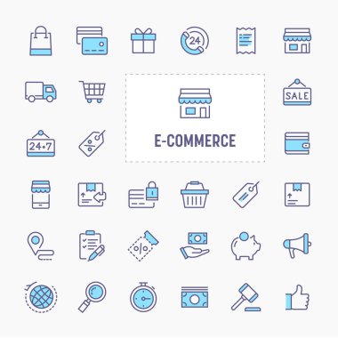 e-ticaret Icon set