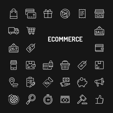 Business & E-commerce Basit Hat Simge Seti