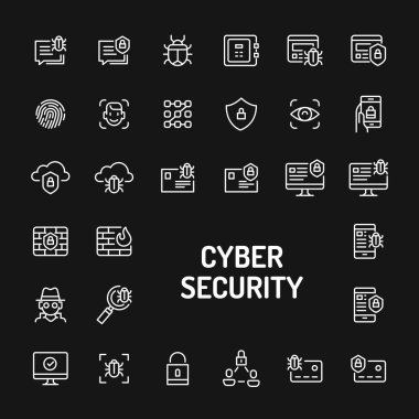 Cyber & Digital Security Basit Hat Simge Seti