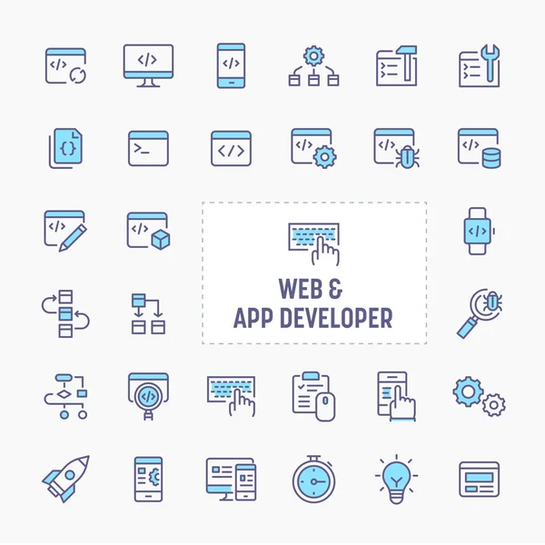 Web & App Geliştirici Simge Seti