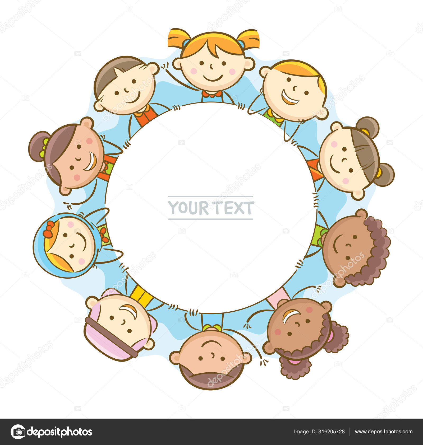 Kinder am KreisWhiteboard — Stockvektor © freudjon 316205728