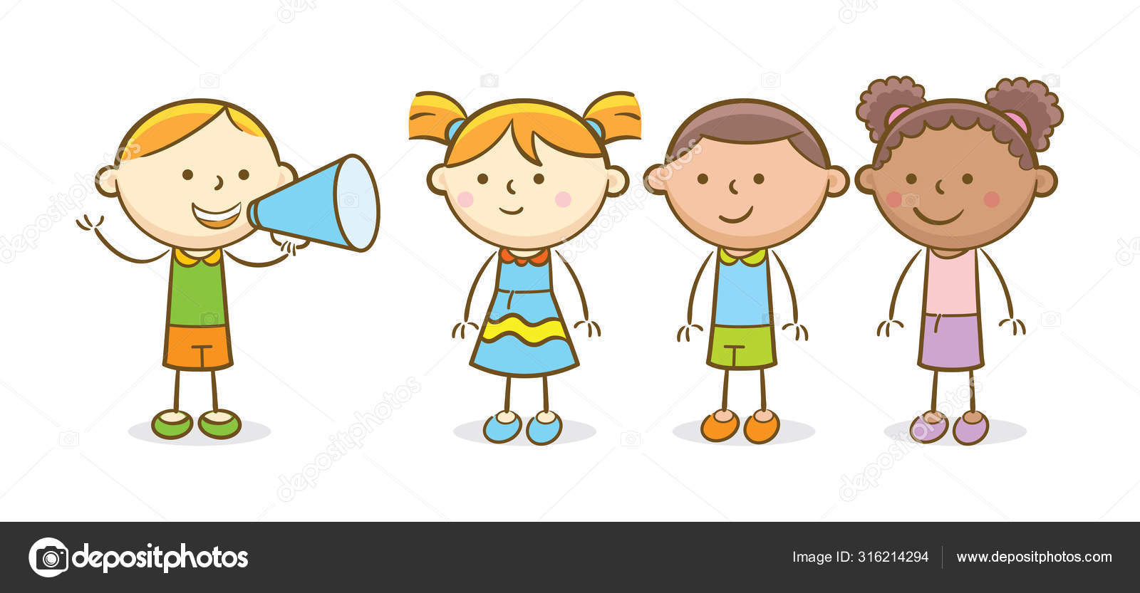 Kids Leader Stock Vector by ©freudjon 316214294