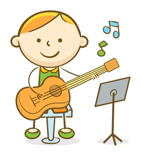 Kid Guitarist — стоковый вектор