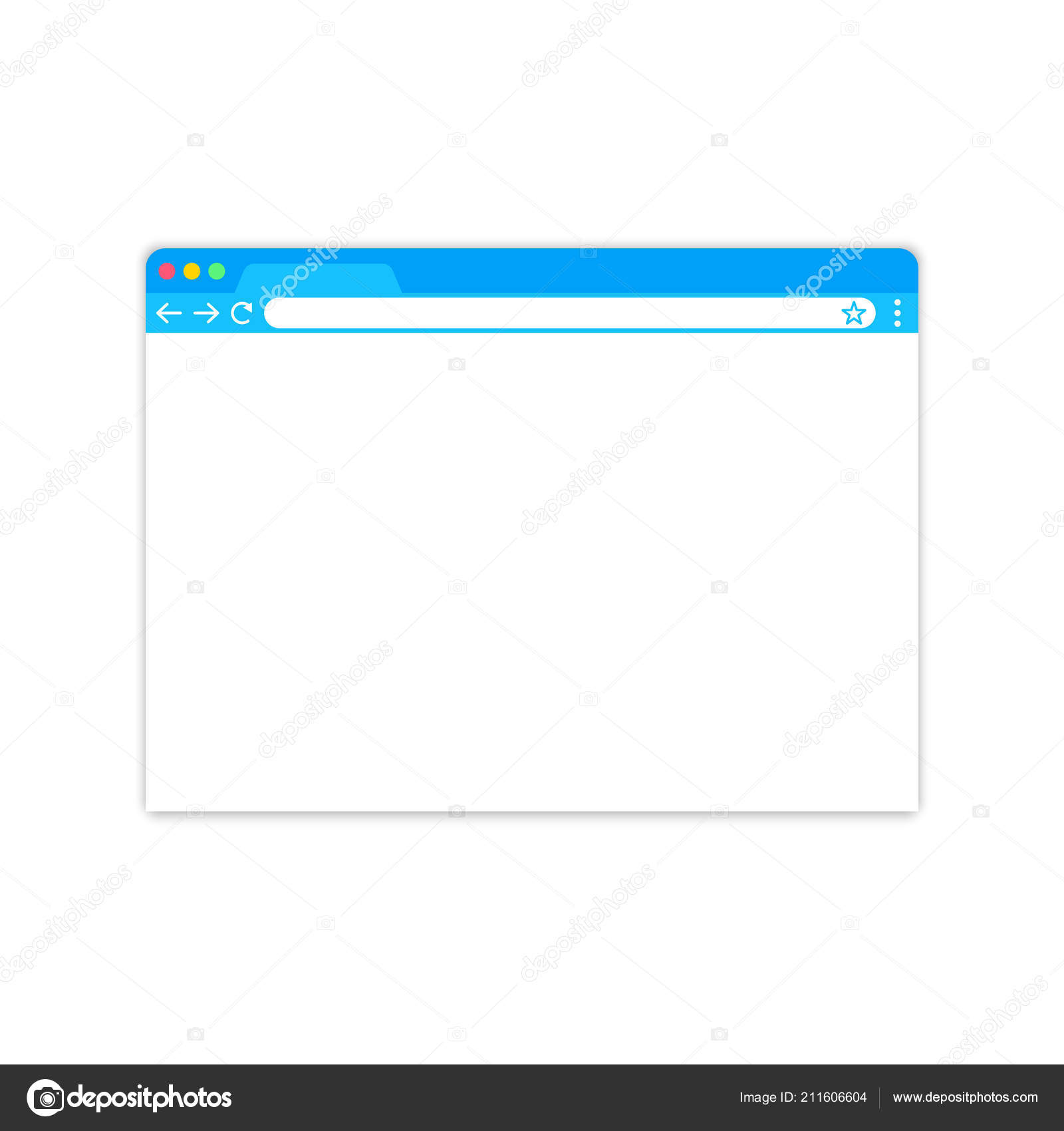 Browser Window Web Browser In Flat Style Window Concept Internet Browser Mockup Screen Design Vector Illustration Concept Stock Vector C Sergii19 I Ua