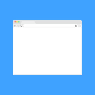Tarayıcı penceresi. Düz stil içinde örümcek ağı kaş. Pencere kavramı Internet tarayıcısı. Mockup ekran tasarımı. Vektör illüstrasyon kavramı.