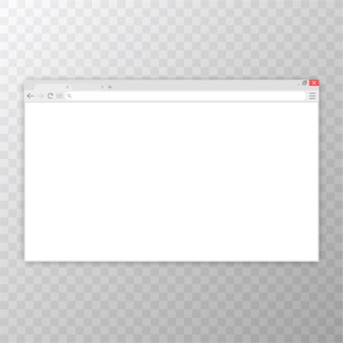 Tarayıcı penceresi. Düz stil içinde örümcek ağı kaş. Pencere kavramı Internet tarayıcısı. Mockup ekran tasarımı. Vektör illüstrasyon kavramı.