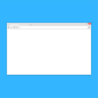 Tarayıcı penceresi. Düz stil içinde örümcek ağı kaş. Pencere kavramı Internet tarayıcısı. Mockup ekran tasarımı. Vektör illüstrasyon kavramı.