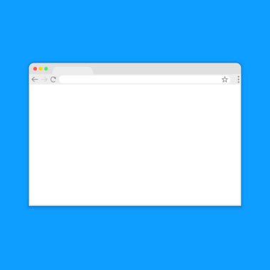 Tarayıcı penceresi. Düz stil içinde örümcek ağı kaş. Pencere kavramı Internet tarayıcısı. Mockup ekran tasarımı. Vektör illüstrasyon kavramı.