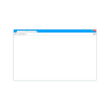 Tarayıcı penceresi. Düz stil içinde örümcek ağı kaş. Pencere kavramı Internet tarayıcısı. Mockup ekran tasarımı. Vektör illüstrasyon kavramı.