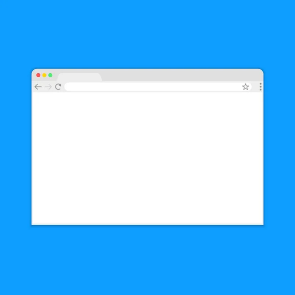 Browser window.web-Browser im flachen Stil. Fensterkonzept Internet-Browser. Mockup-Screen-Design. Konzept zur Vektorillustration. — Stockvektor