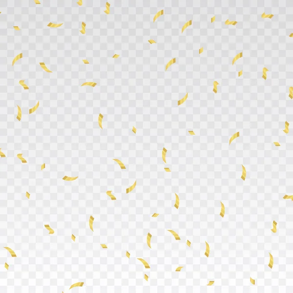 Barevné konfety. Slavnostní klesající lesklé konfety izolované na průhledné pozadí. Dovolená konstrukce. Barevné konfety světlé pozadí. — Stockový vektor