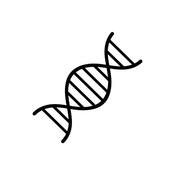 Zestaw symboli streszczenie nici DNA. Ilustracja wektorowa. — Wektor stockowy