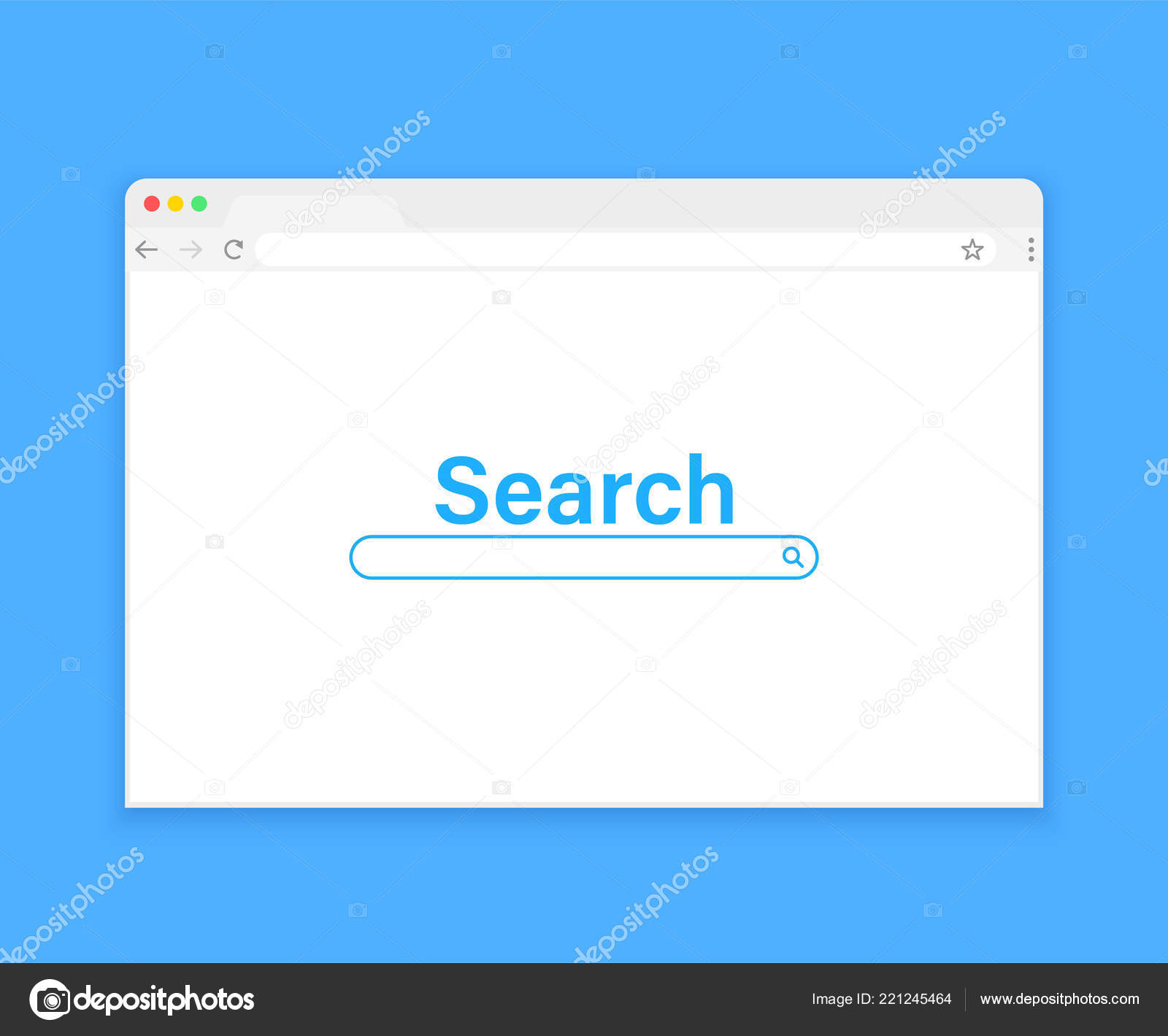 Download Browser Window Web Browser In Flat Style Window Concept Internet Browser Mockup Screen Design Vector Illustration Concept Vector Image By C Sergii19 I Ua Vector Stock 221245464