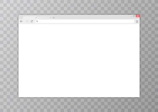 Browser window.web-Browser im flachen Stil. Fensterkonzept Internet-Browser. Mockup-Screen-Design. Konzept zur Vektorillustration. — Stockvektor