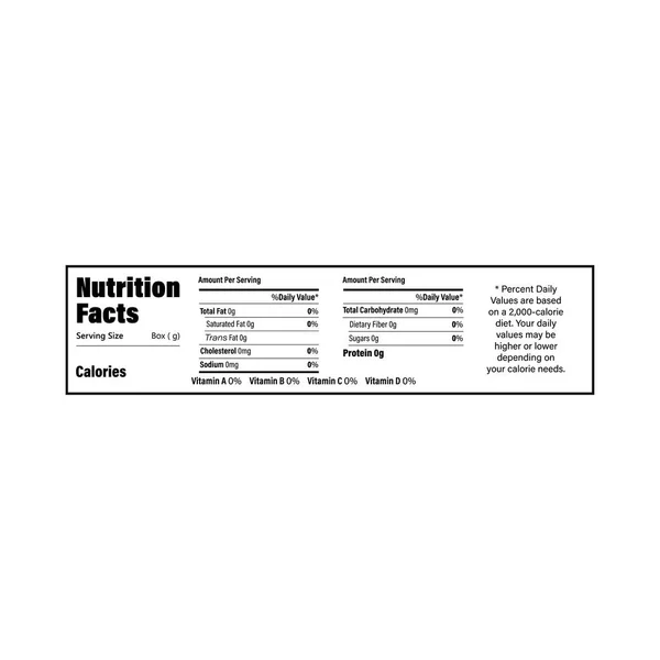 Nutrition Fakta information etikett för kryssrutan. Dagliga värde ingrediens kalorier, kolesterol och fetter i gram och procent. Platt design, vektorillustration på bakgrund. — Stock vektor