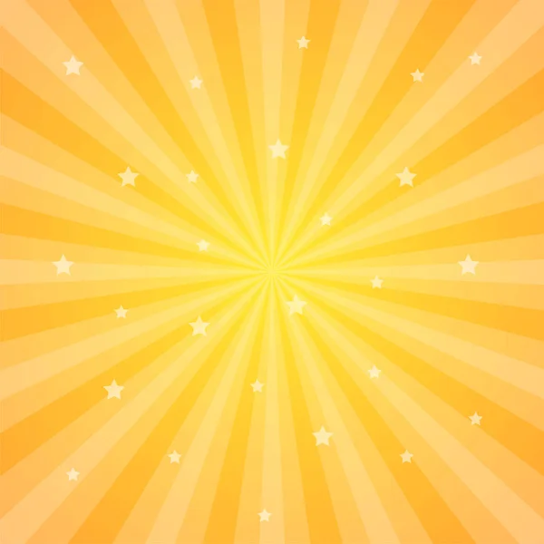 Ilustração do vetor de raios solares. Raios de fundo. Sun ray tema papel de parede abstrato. Elementos de design em estilo vintage. Banner da Web. Ilustração vetorial . — Vetor de Stock