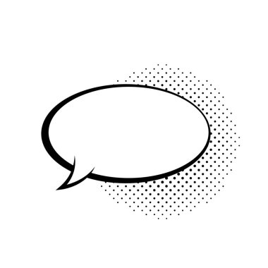 Konuşma kabarcıkları. Bulutlar hakkında düşünme ve konuşma. Retro boş komik kabarcıklar. Etiketler. Vektör Illustration.