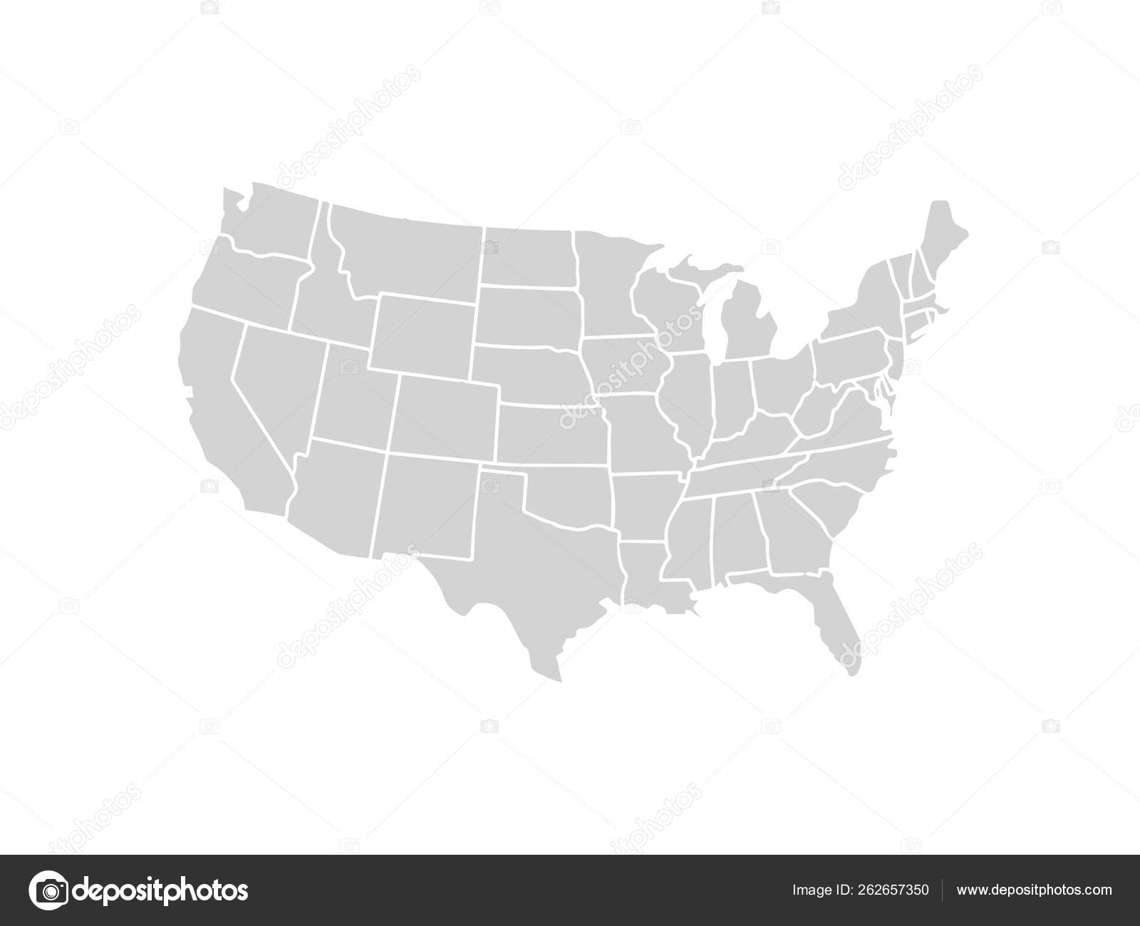Vektorgrafiken Blank similar usa map Vektorbilder Blank similar Pertaining To Blank Template Of The United States