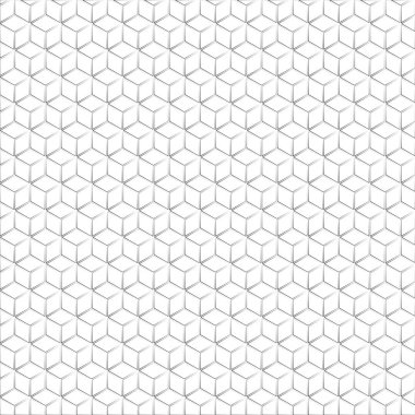 Vektör pankartı tasarımı, çizgili soyut geometrik desen, altıgen desenli beyaz arkaplan.