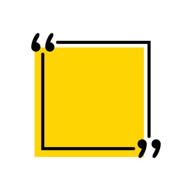 Simge vektör tırnak. Quotemarks anahat, konuşma işaretleri, ters virgül veya koleksiyon işaretler konuşmayı. Vektör hat sanat illüstrasyon izole beyaz arka plan üzerinde.