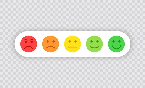 Set ikon emoji. Wajah lucu dengan emosi yang berbeda. Gaya ikon flat Emoji pada latar belakang putih. Ilustrasi Vektor reaksi media sosial . - Stok Vektor