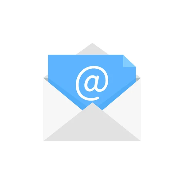 Mailsymbole gesetzt. neuer E-Mail-Umschlag. Vektorillustration. — Stockvektor